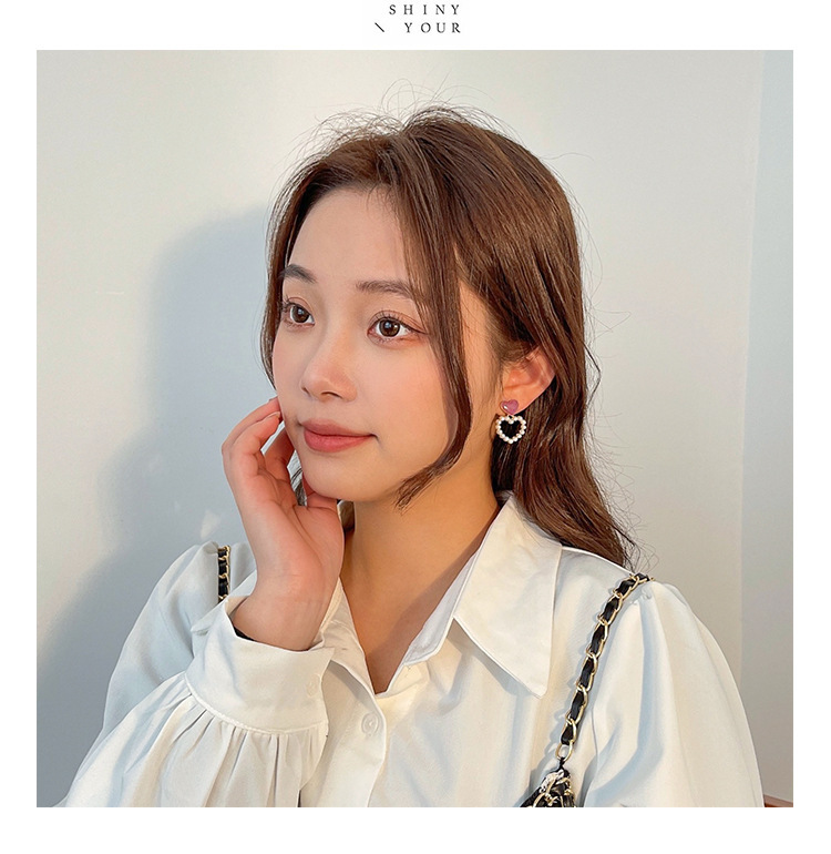 复古耳夹 无耳洞高级感耳环女小众百搭韩国气质耳饰珍珠耳夹耳坠详情7