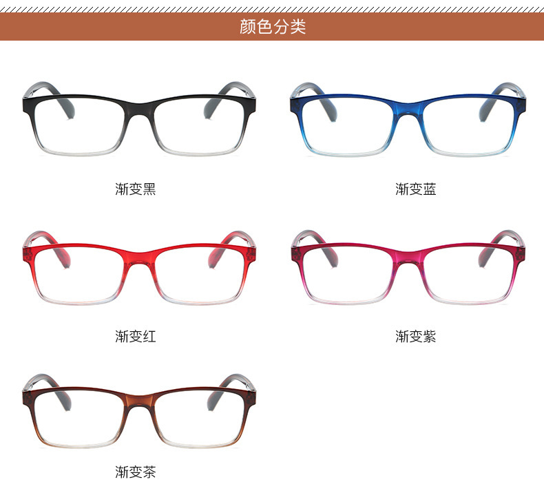 Anti-blue light fashionable reading glasses for men and women, high-definition resin reading glasses for the elderly, anti-fatigue reading glasses 822 pic 11