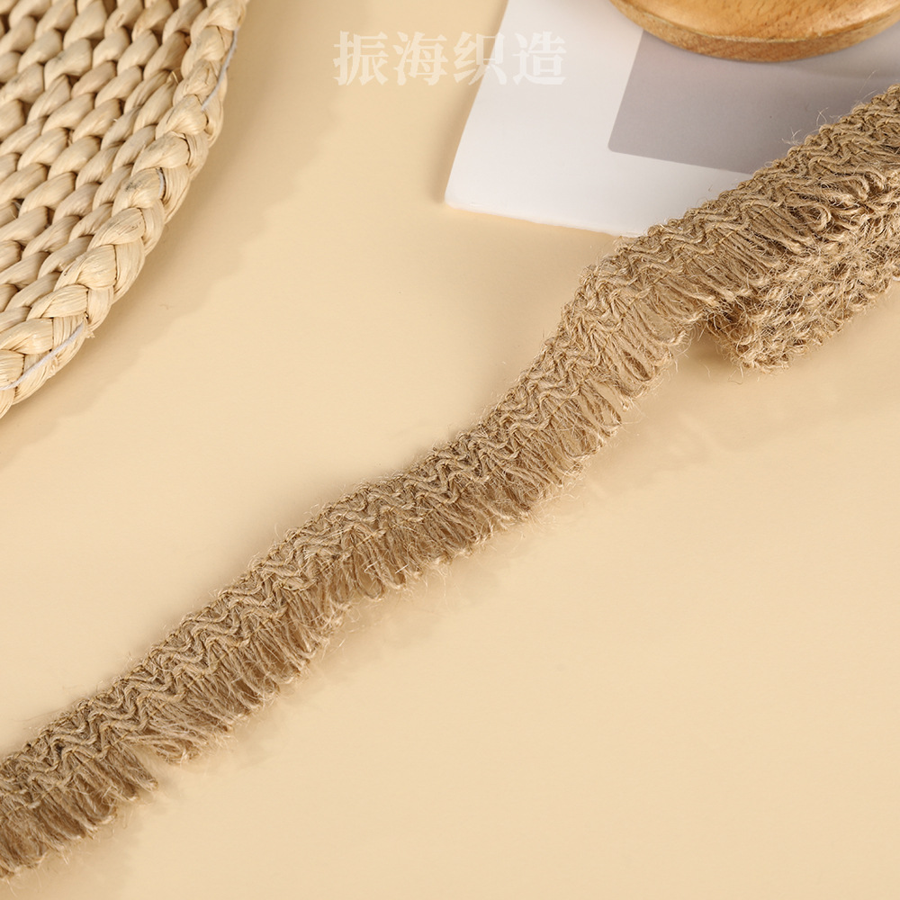 diy黄麻绳织带蝴蝶结蕾丝花边织带家纺家饰装饰黄麻蕾丝麻线花边详情16