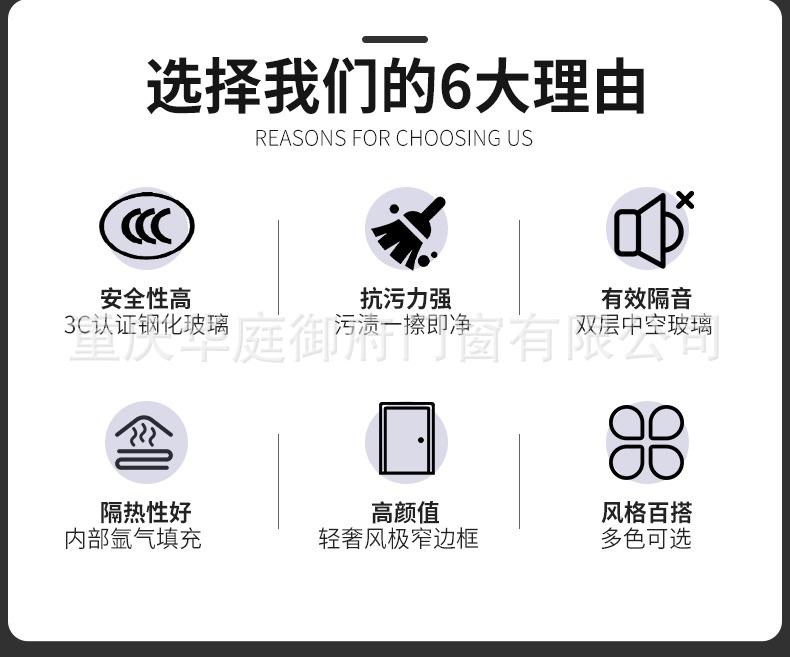 简约卫生间浴室门现货铝合金门双层钢化玻璃门淋浴门厨房洗手间门详情10