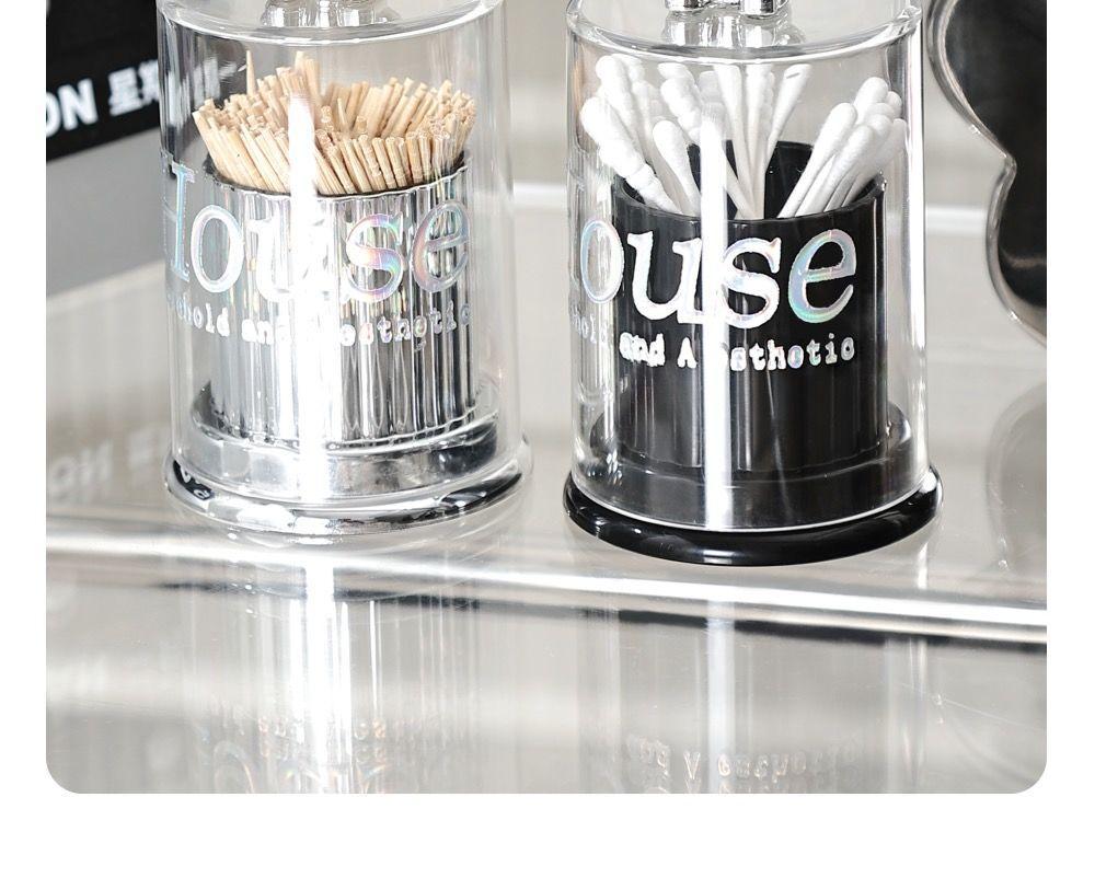 ins轻奢网红小熊牙签盒可爱牙签筒棉签盒牙线盒桌面收纳牙签罐详情8