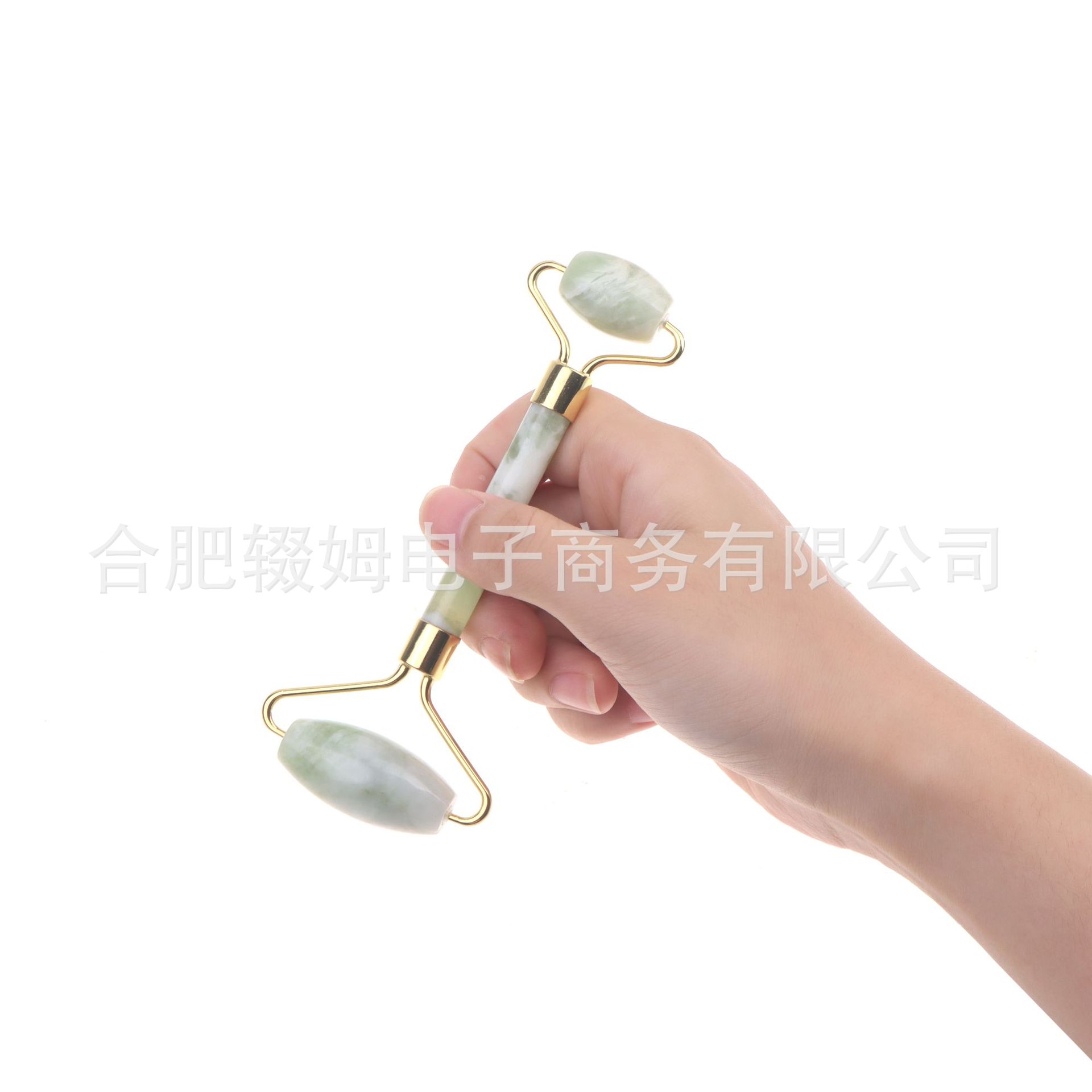 跨境岫玉甲翠玉石揉脸器按摩滚轮刮痧板厂家直销便携式经络刮痧按摩工具皮肤美容护理详情18