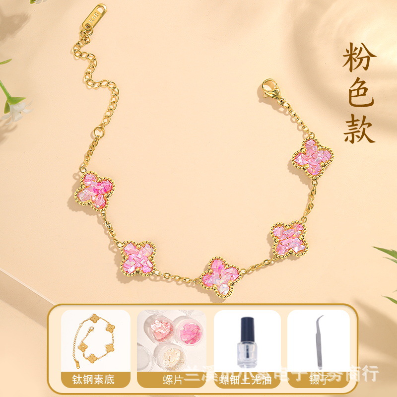 Intangible cultural heritage handmade mother-of-pearl inlay bracelet diy brooch material package salon event Scale moth butterfly hairpin accessories gift pic 6