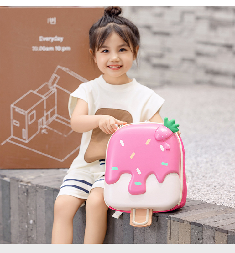 新款可爱潮流儿童双肩背包可爱幼儿园书包宝宝女童男孩轻便甜品包详情16