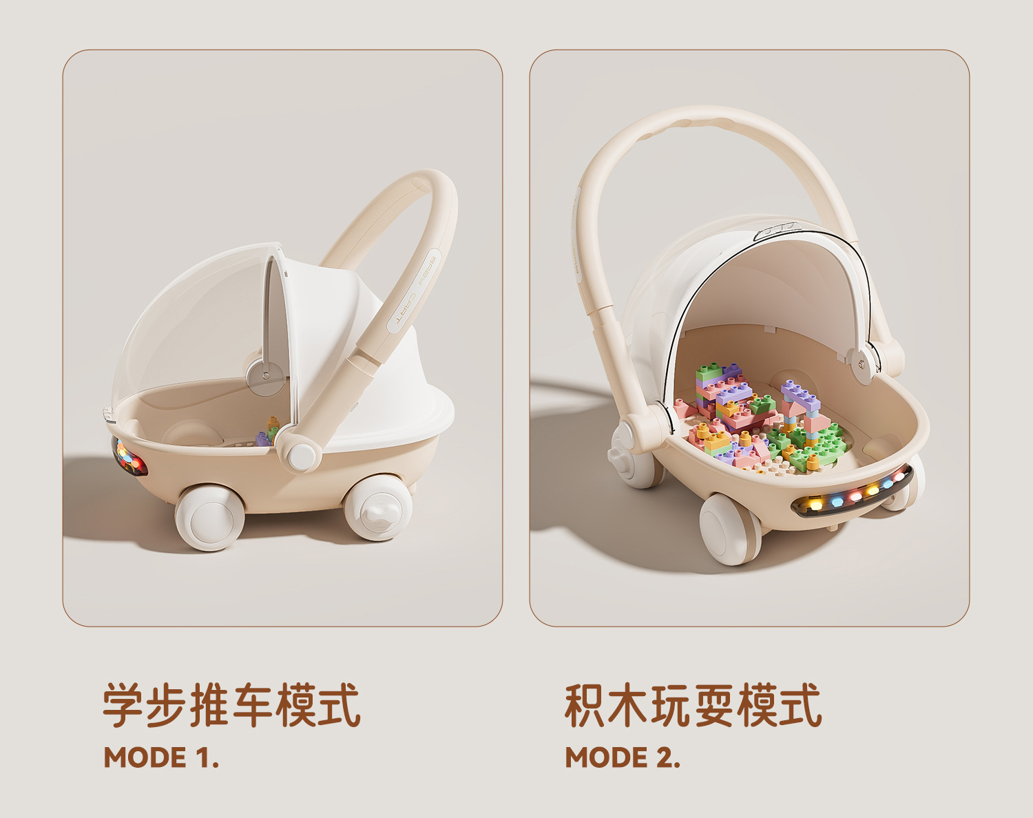 新款儿童学步车侧翻手推车多功能音乐益智积木创意可爱翻盖助步车详情16