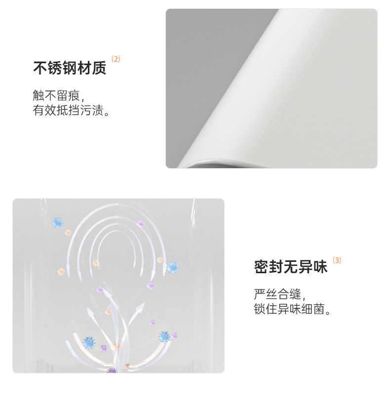 智能感应垃圾桶家用厨房客厅卫生间厕所办公室高脚带盖大号垃圾筒详情15