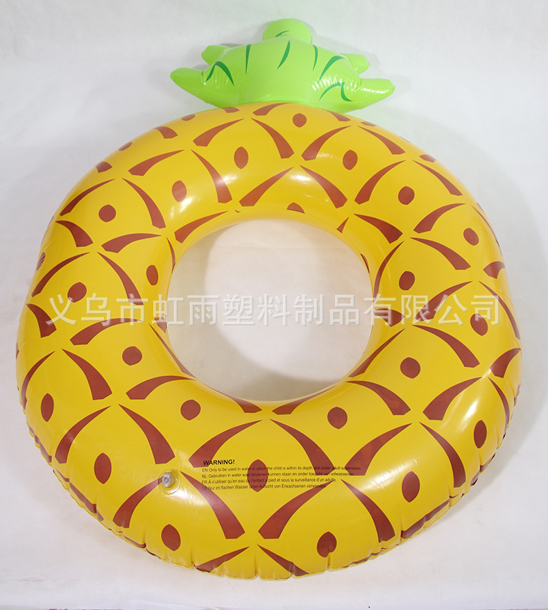 虹雨新款菠萝充气儿童游泳圈菠萝成人腋下圈菠萝儿童泳圈批发详情3