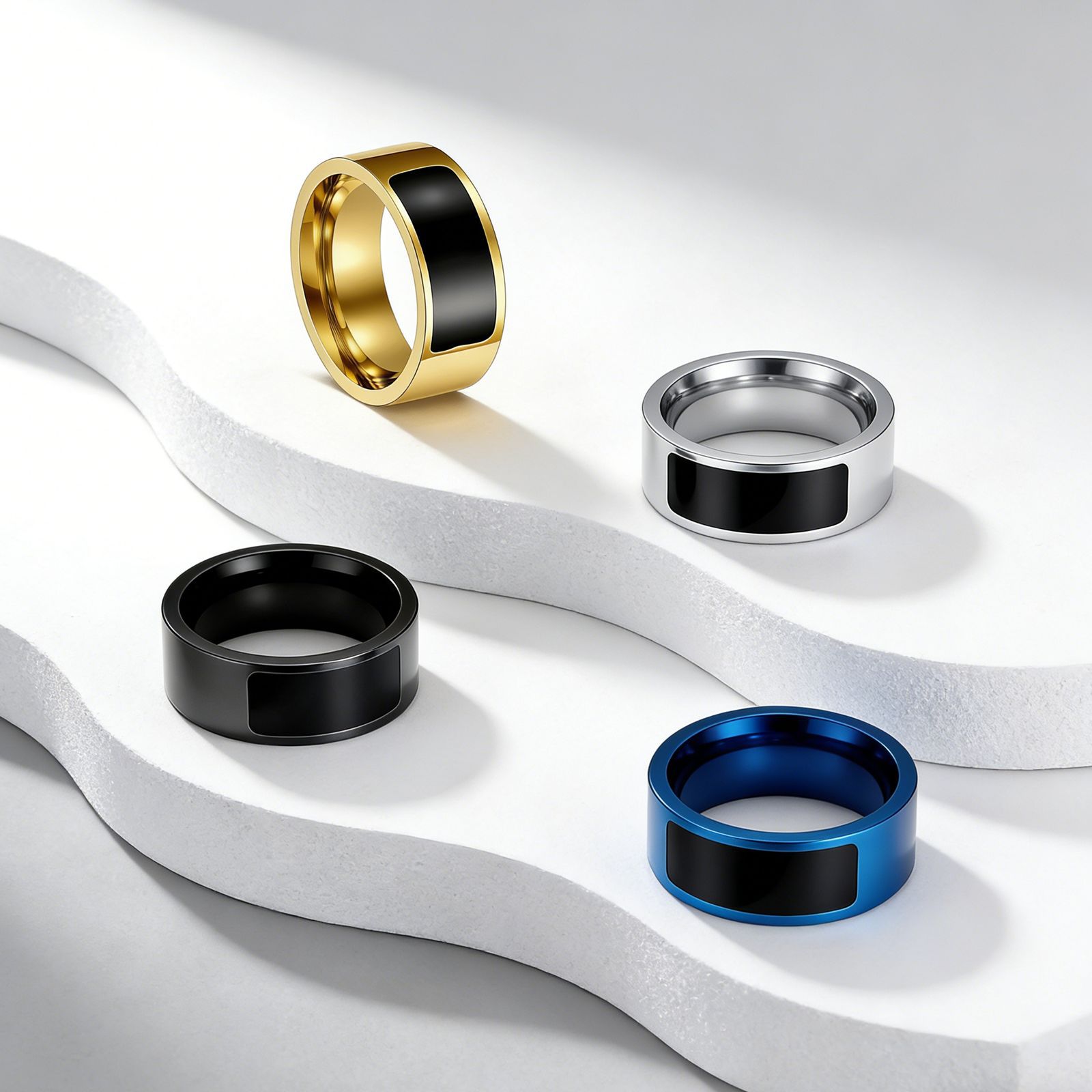 NTAG213 chip NFC smart ring, wearable smart phone device, cross-border European and American smart jewelry pic 6