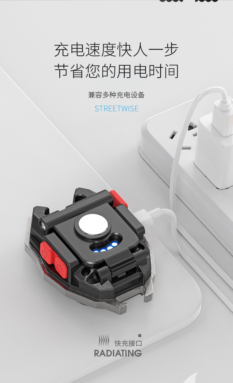 高亮迷你照明灯COB大泛光多功能工作灯 三光源可点烟开瓶盖详情8