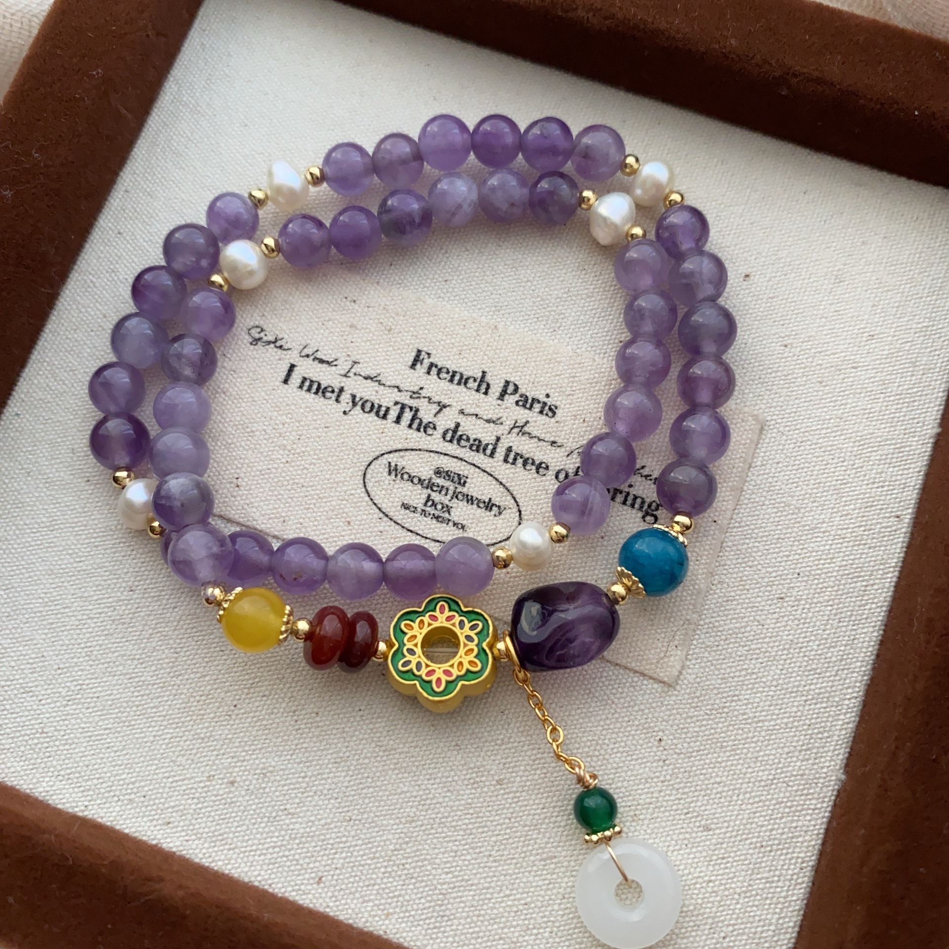 南红玛瑙手串小众设计手链玄学葫芦平安扣国风优雅气质女款手圈详情35