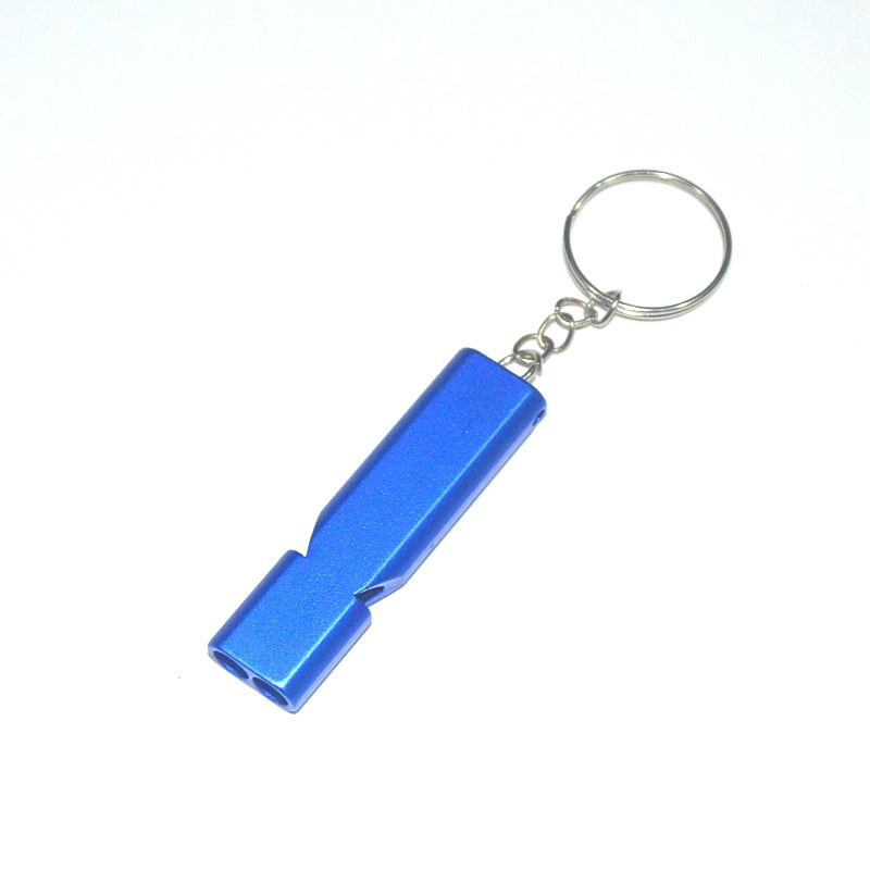 EDC portable outdoor equipment survival blast whistle, dual-tube resonance high-frequency aluminum alloy whistle, dual-frequency whistle pic 8