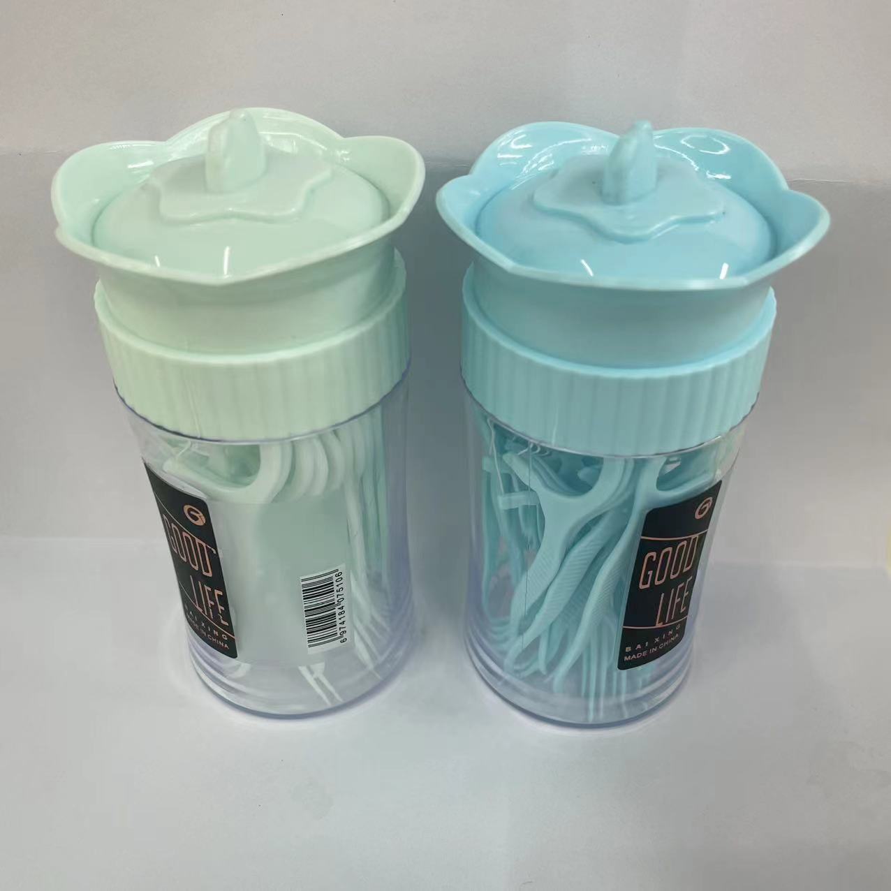 Dental floss box set, disposable plastic toothpicks for dental care, portable dental floss sticks, family set, 30 floss sticks pic 4