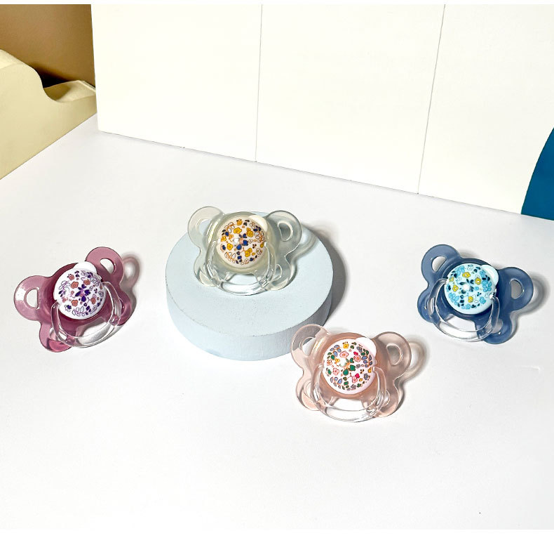 新款宝宝安抚奶嘴婴儿食品级牙胶批发外贸超柔软耐啃咬仿母乳奶嘴详情7