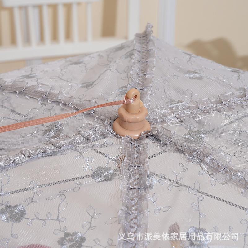 义乌厂家轻奢大号折叠家用菜罩防苍蝇饭菜罩食物罩盖食物罩盖菜罩详情6
