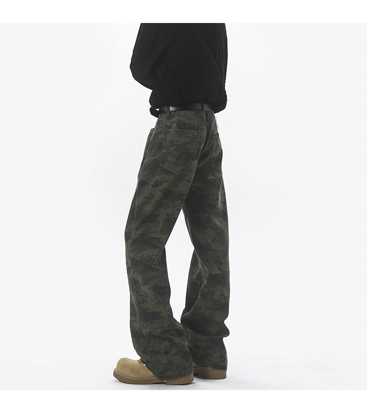 Camouflage pants, men's thickened casual pants, loose straight-leg pants, spring and summer styles pic 15