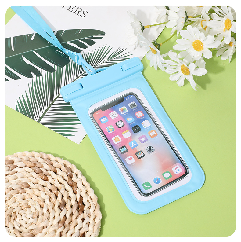 亚马逊热卖pvc通用手机防水袋户外漂流潜水游泳可触屏拍照8级防水详情12