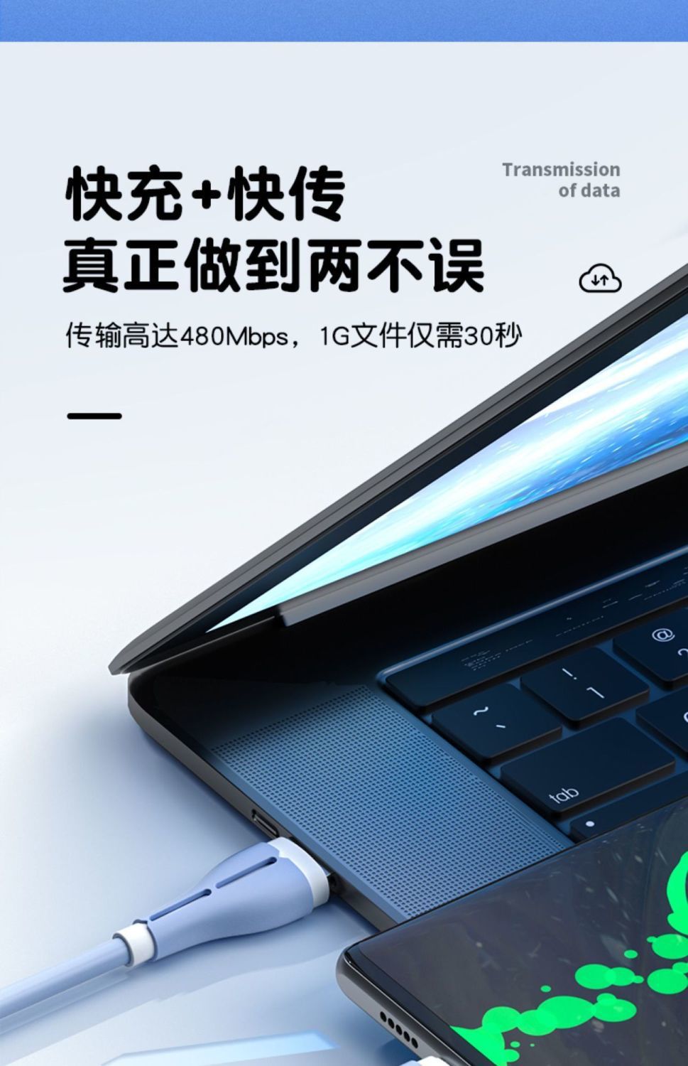 120W快充双Typec数据线PD适用苹果15/14华为荣耀安卓6A闪充电器线详情22
