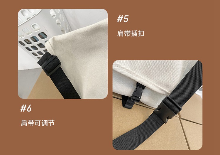 斜挎包男潮牌ins日系简约大容量单肩包学院风邮差包尼龙书包女生邮差包女包男包外贸包包详情41