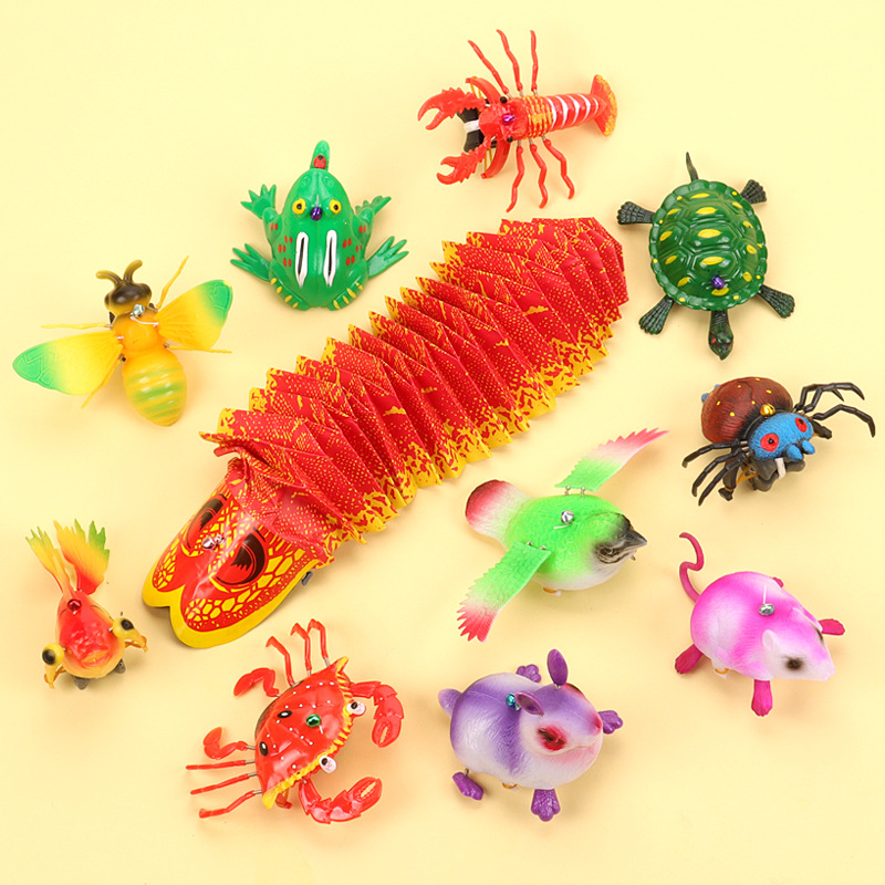 拉线乌龟拉线螃蟹龙虾甲虫兔子蜜蜂拉线玩具地摊货源厂家批发详情4