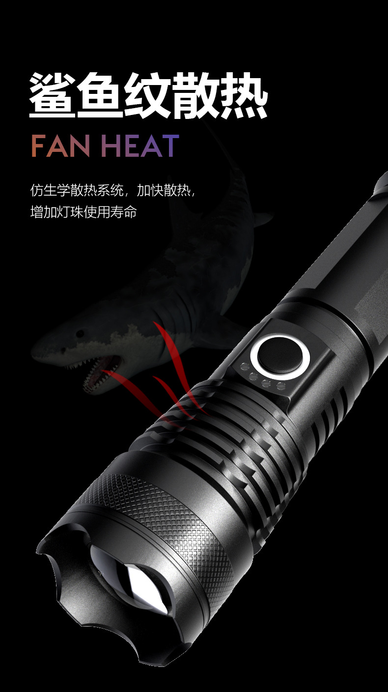 Flashlight with intense light, bright laser cannon, long-lasting charging, outdoor tactical multi-functional mini white laser flashlight pic 4