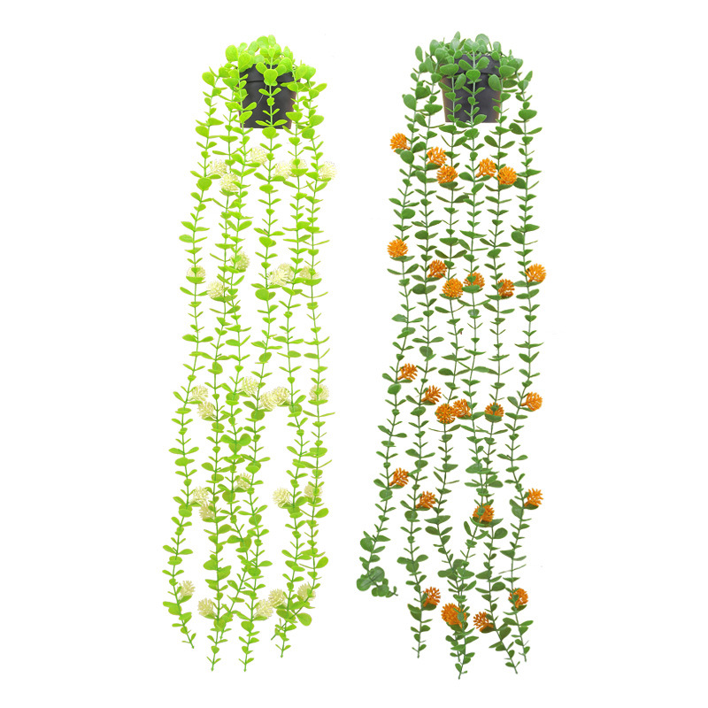 亚马逊人造悬挂藤条绿植仿真垂条藤蔓盆栽家居阳台装饰塑料植物办公文化园艺装饰品详情2