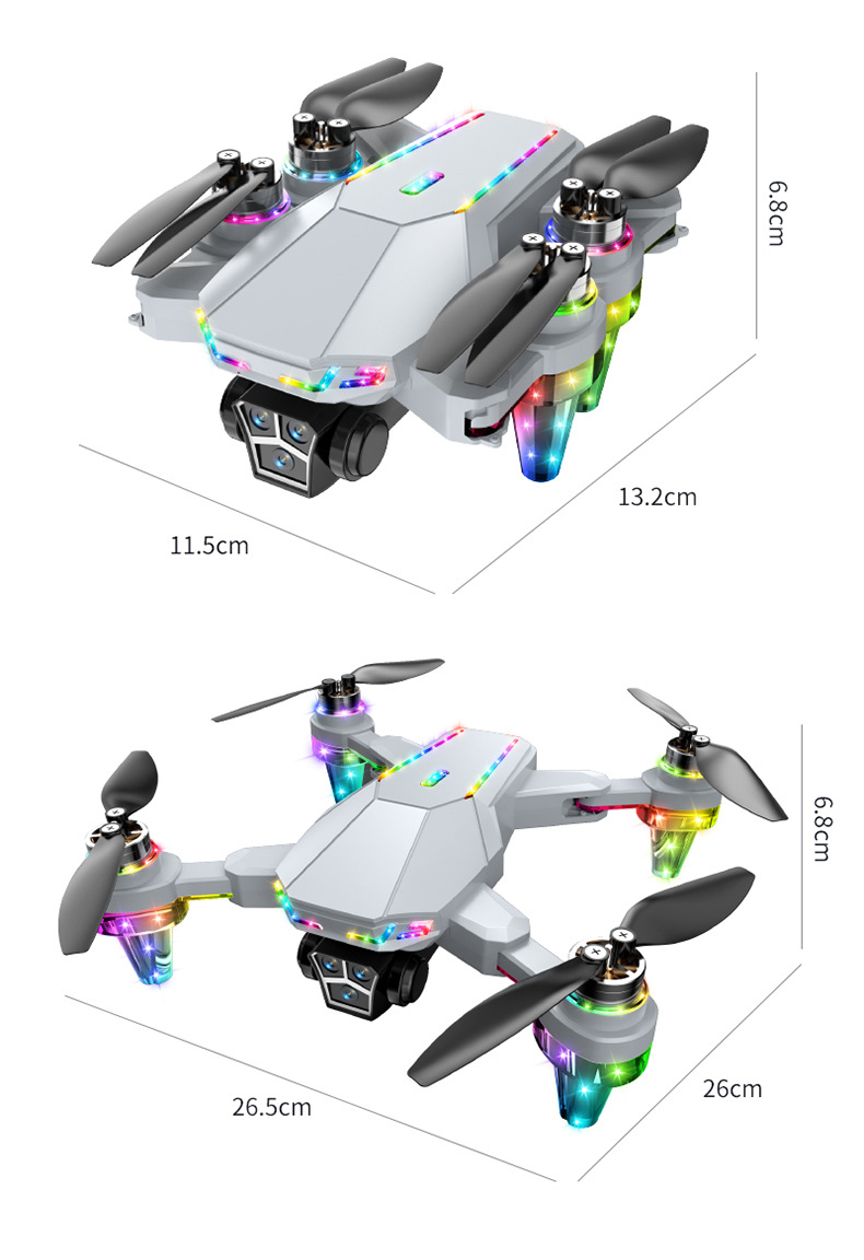 跨境新品迷你无人机航拍四轴飞行器遥控飞机光流高清无刷避障玩具详情15