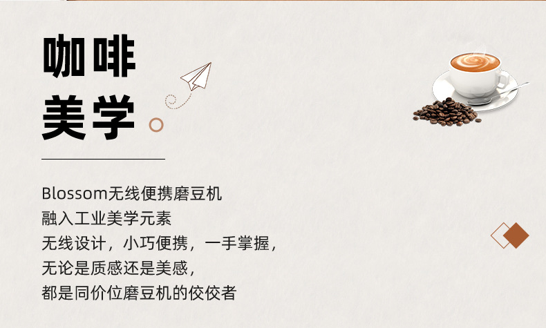 跨境供应便携电动咖啡磨豆机USB充电咖啡磨电动咖啡磨小型咖啡机详情5