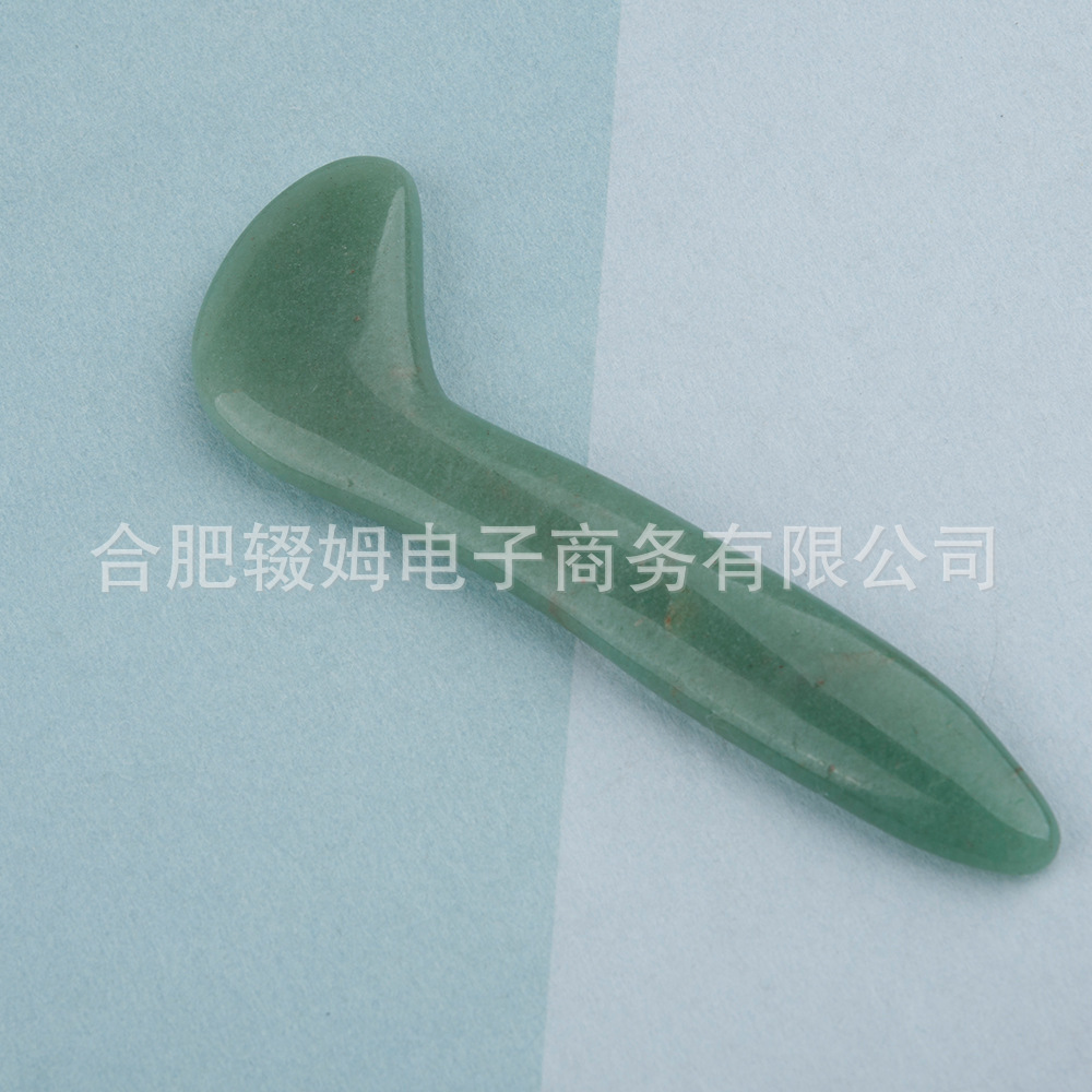 天然粉晶东陵玉石刮痧板脸部美容眼部推拿片刮痧板美容院同款按摩详情7
