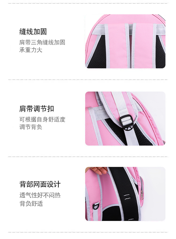大容量宠物包透明壳双肩包外出便携太空包简约时尚猫狗透气背包详情7