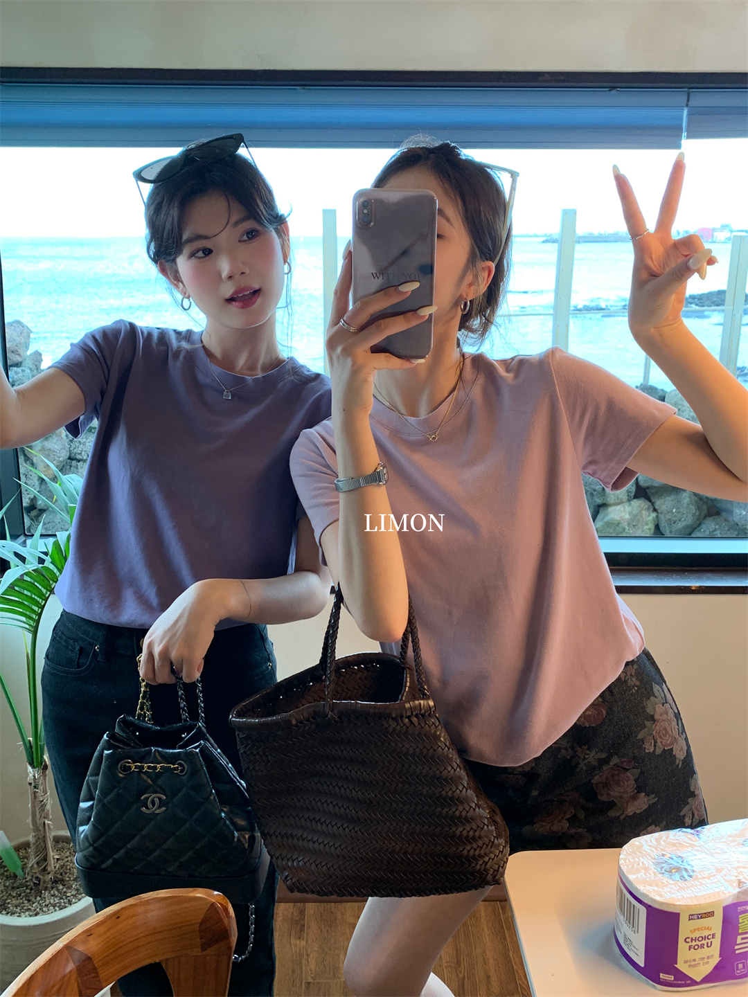 THE LEMON柠檬绿茶正肩磨毛短袖t恤女2024秋季新款百搭上衣打底衫详情10