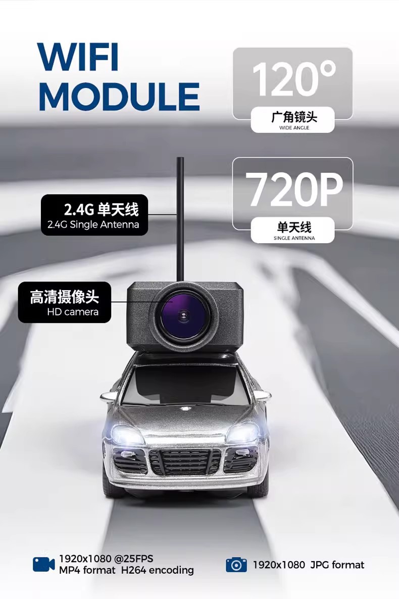 Weili 6401 full scale 1:64 remote control car Porsche photo self-stabilizing rear-wheel drive mini RC car model FPV pic 8