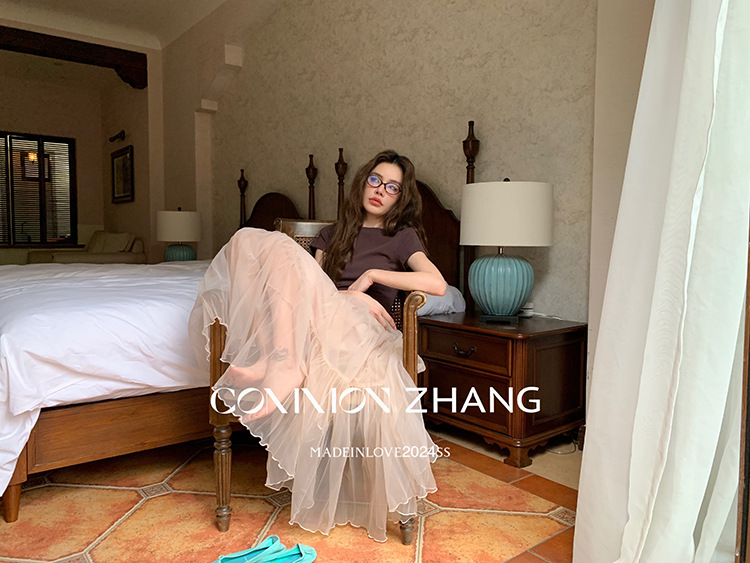 CZZHANG Summer Korean-style multi-color, niche, versatile and simple basic short-sleeved T-shirt for women A10099 pic 37