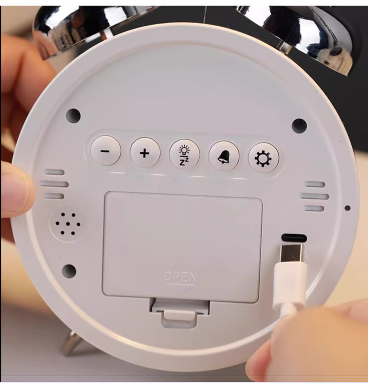 LED 电打铃小闹钟学生用儿童起床神器男孩专用强力叫醒计时器两用详情14