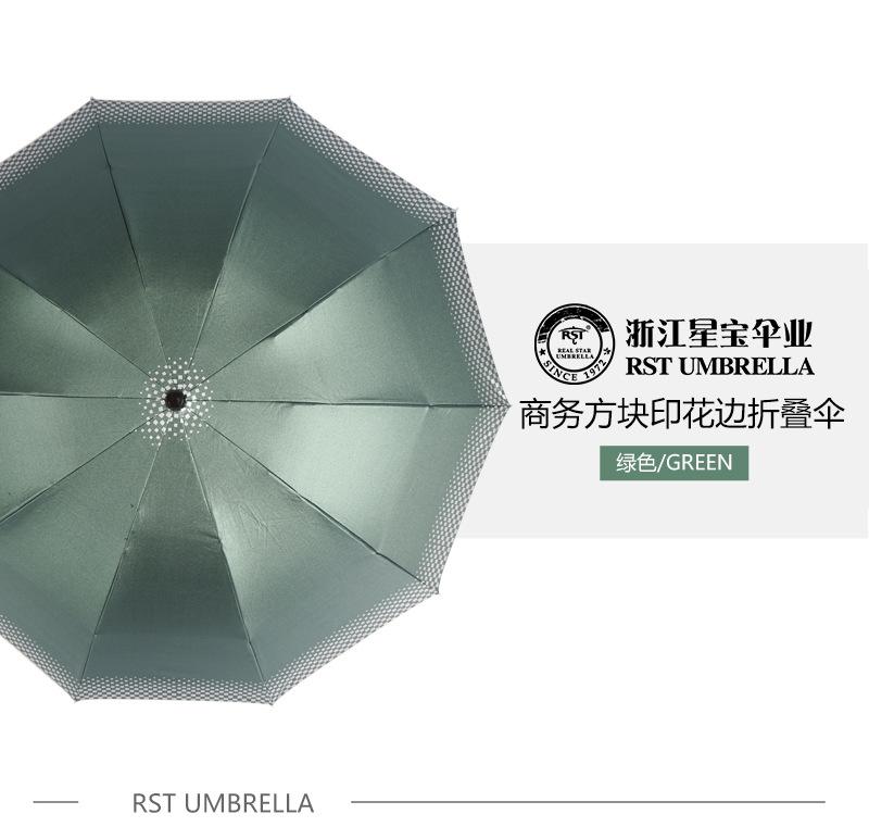 可印刷三折太阳伞商务广告晴雨伞遮阳厂家现货批发纯色素色印logo详情19