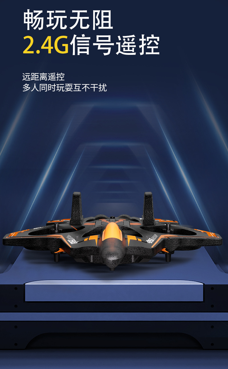Best-selling remote-controlled aircraft, gravity-sensing stunt quadcopter, foam fighter, and colorful light drone pic 3