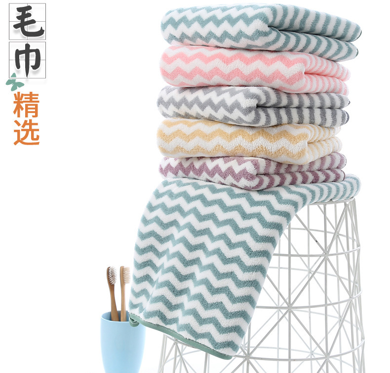 【 Chi Jia 】 Warp knitted coral Fleece cationic towel is soft, water-absorbent and does not fade. One-piece delivery service pic 2