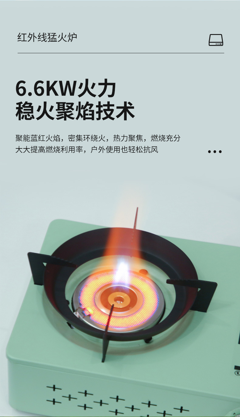 Новая портативная газовая печь для пикника с портативной газовой плитой на открытом воздухе pic 5