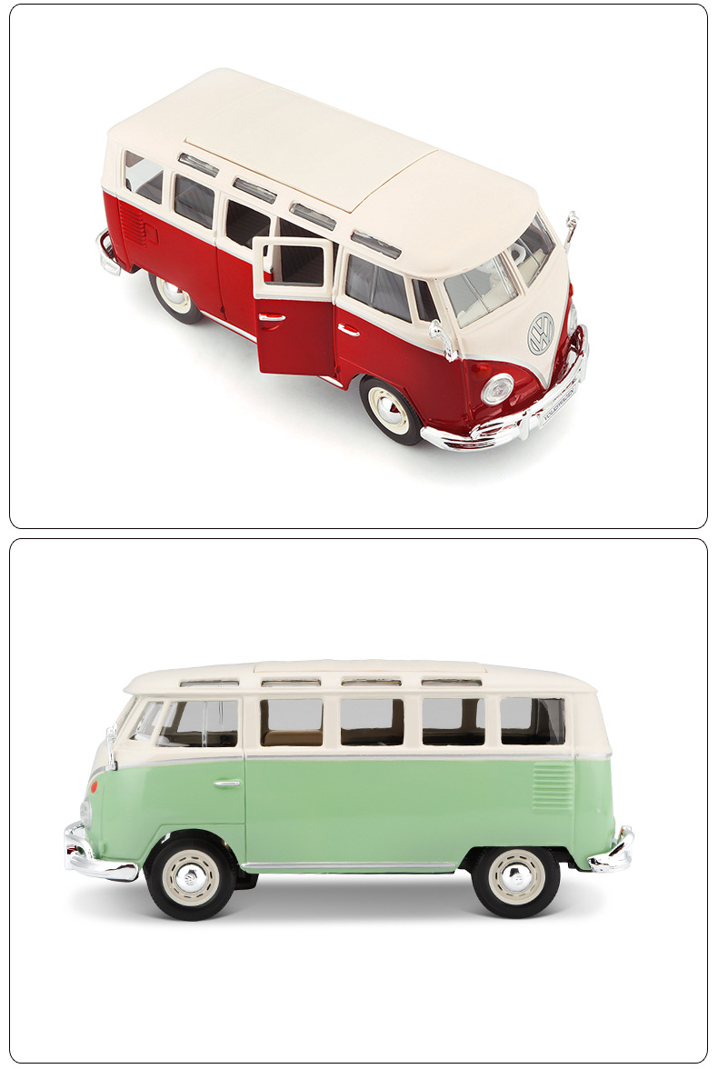 Maisto美驰图1:2524大众巴士合金车模金属汽车模型摆件收藏男孩礼详情7
