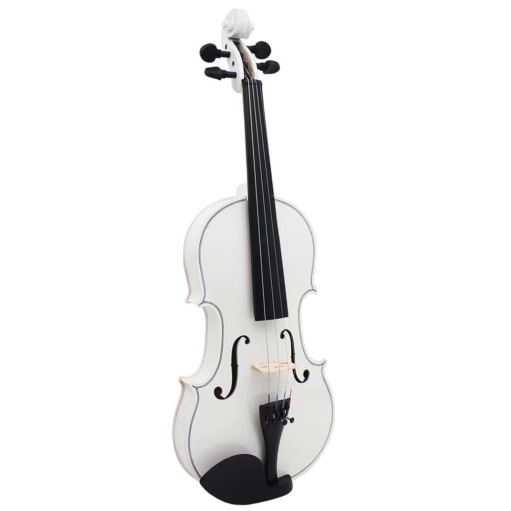 Cross-border violin set: White violin, adult beginner violin practice 4/4 basswood violin pic 6