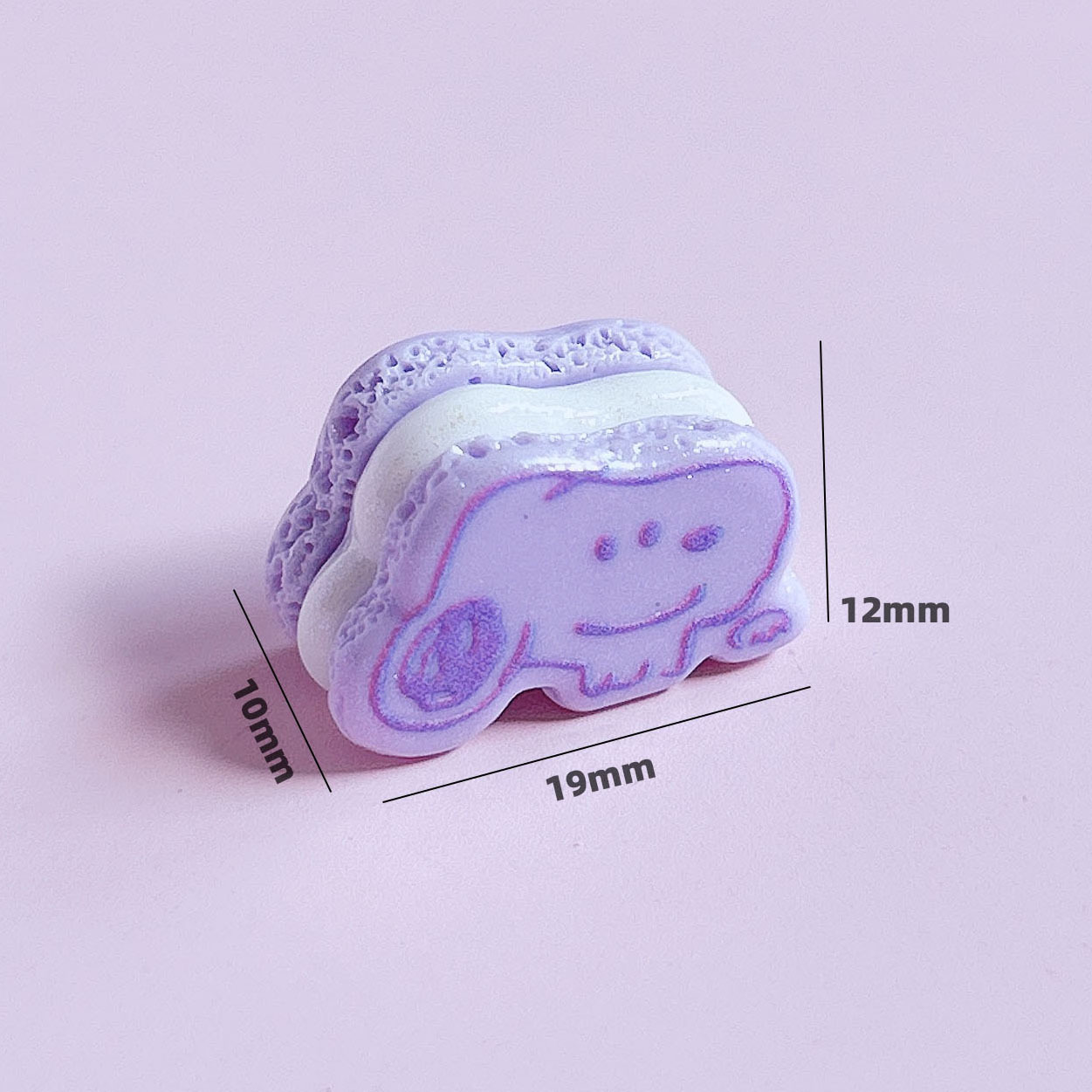 Trendy cartoon sandwich cookies, food toys, decorations, diy pendants, accessories, hair ornaments, handmade cream phone case stickers pic 20