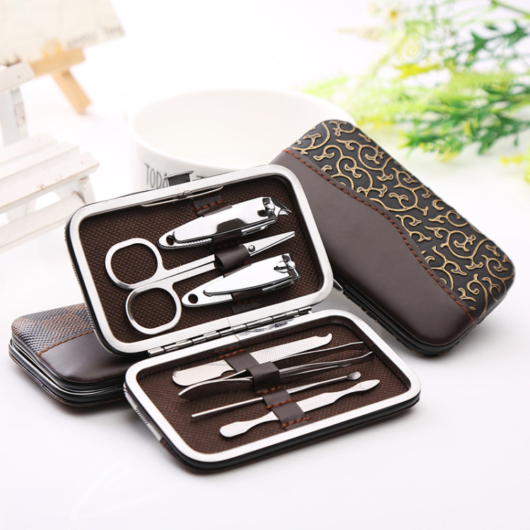 7 pieces of nail clipper sets, decoration nails, beauty and nail care tools, nail clippers, stainless steel nail clippers for foot and hand care in stock pic 5