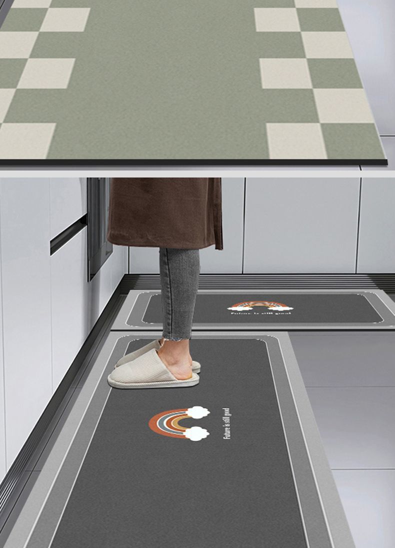 家用厨房地垫吸水吸油防滑垫现代简约家用长条硅藻泥地垫一件代发详情12