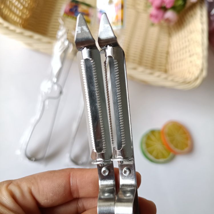 【 Zone 2-10 】【 Pointed Head 】 Steel-handled toothbrush planer 2000 yuan per box, pointed head serrated peeler, just peeler, potato and fruit peels 1 yuan 2 yuan wholesale supply pic 4