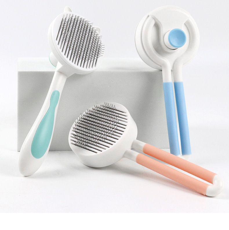 New pet comb, one-click hair-removing needle, hair-removing brush, suitable for dogs and cats to remove floating hair, telescopic and knot-opening self-cleaning comb pic 26