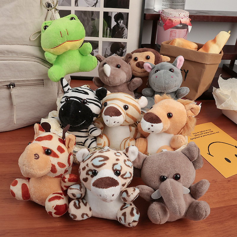 Cross-border exclusive plush toy customization, Animal World Tiger and hippopotamus pendant toys, wholesale in Yiwu keyWords pic 13