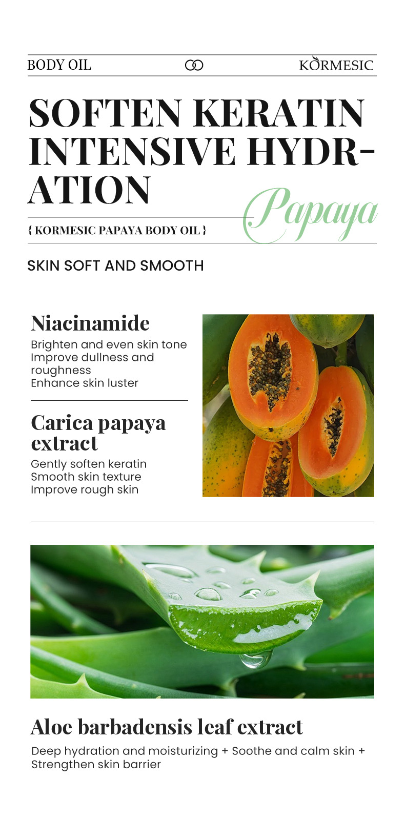 Foreign trade coconut Body oil: Hydrating, moisturizing, anti-dryness, non-sticky, body care pic 36