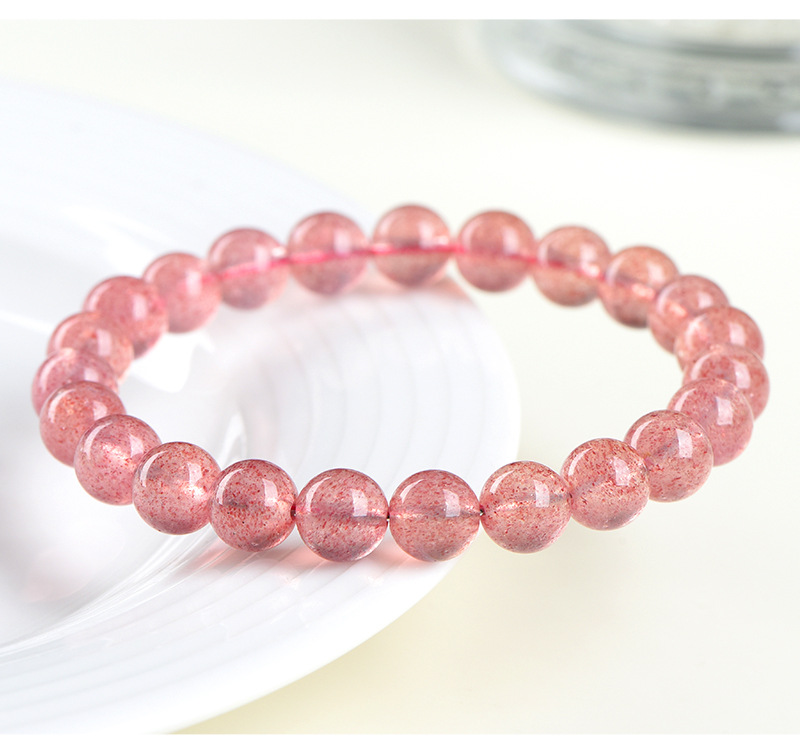 Jiuya Crystal Natural Strawberry Crystal loose Beads Round Beads semi-finished DIY jewelry accessories Factory Direct Sales pic 20