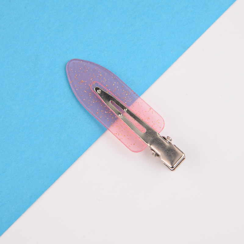 Korean diy cream clips, seamless hair clips, summer side hair clips, duckbill-shaped makeup bangs clips, broken hair clips, headwear pic 8