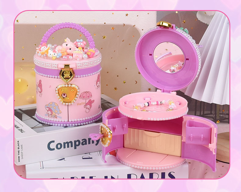 手提百宝箱儿童手工奶油胶制作公主饰品收纳盒抽屉diy材料包礼物详情12