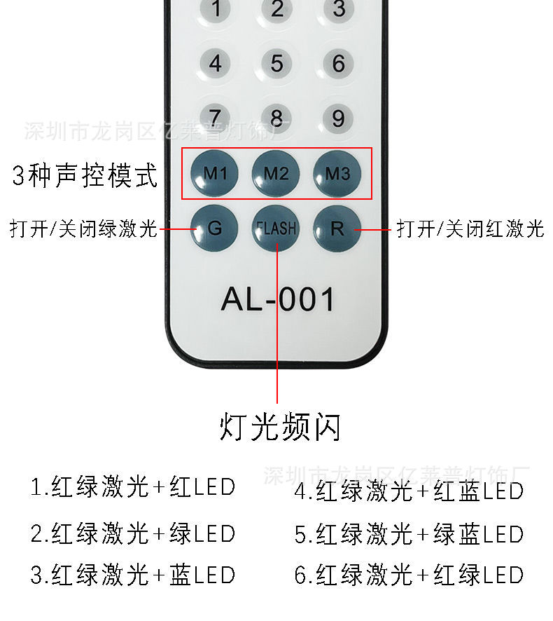 6-hole 72-image LED+ laser cross-border bestselling remote control voice-controlled flashing Type-C line outdoor KTV stage light pic 8